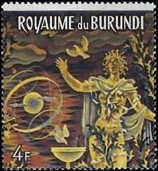 BURUNDI   # 158b MNH SINGLE FROM SOUVENIR SHEET (1)