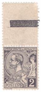 (I.B) Monaco Postal : Definitive Head 2c