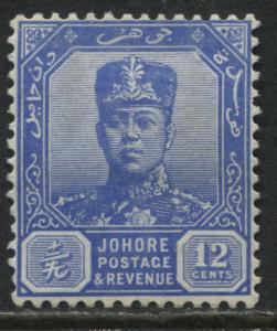 Johore 1940 12 cents ultra mint o.g.