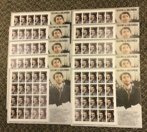 4197  James Stewart, Legends of Hollywood. Lot of 10 sheets. FV $82. 2007.