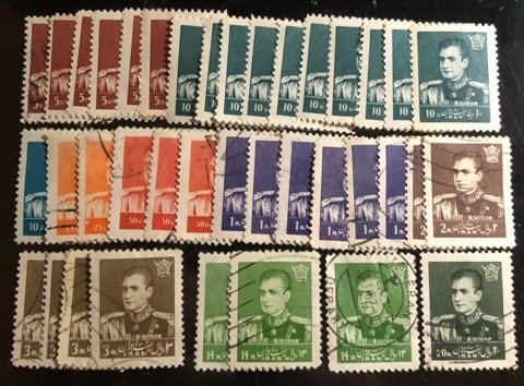 Iran Scott# 1138...1147 Used/Unused Group of 38 F/VF $10.95