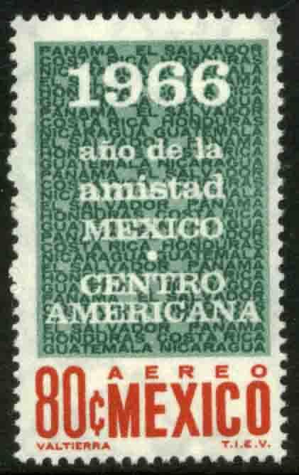 MEXICO C317 Friendship with the Central American Nations MINT, NH. VF.