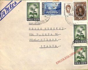 ad6089 - ARGENTINA - POSTAL HISTORY - AIRMAIL COVER to ITALY 1970's