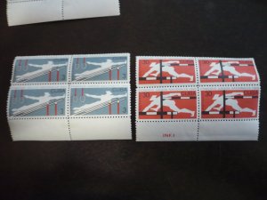 Stamps - Cuba - Scott# 980-983 - Mint Hinged Set of 4 Stamps in Blocks of 4