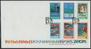 Guernsey 2003 FDC Sc 801-806 Tourism Poster Art