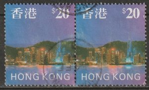 Hong Kong 1997 Sc 777 pair used