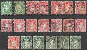 Ireland Sc# 65-68 (Assorted) Used lot/20 1922-1923 Definitives