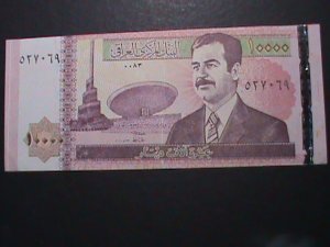 IRAQ-2006 VERY OLD $10000-PRESIDENT SADDEN HUSIN-LAGREST CURRENCY IN IRAQ-VF