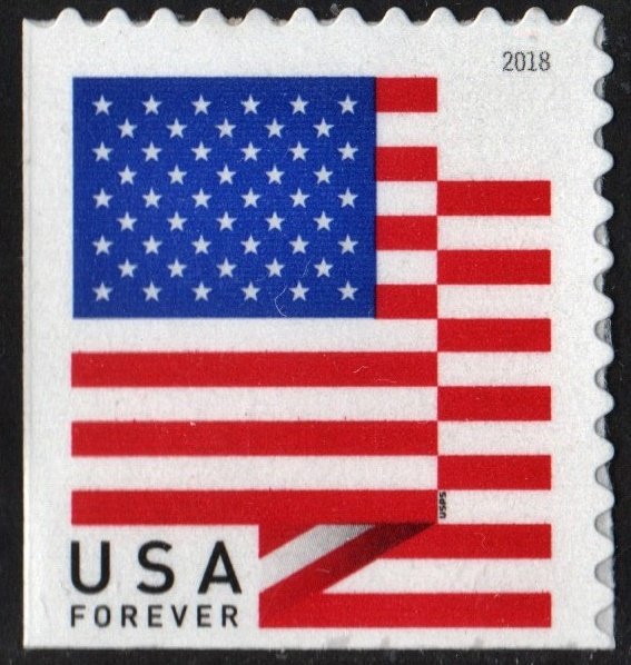 SC#5263 (50¢) U.S. Flag Booklet Single: BCA (2018) SA