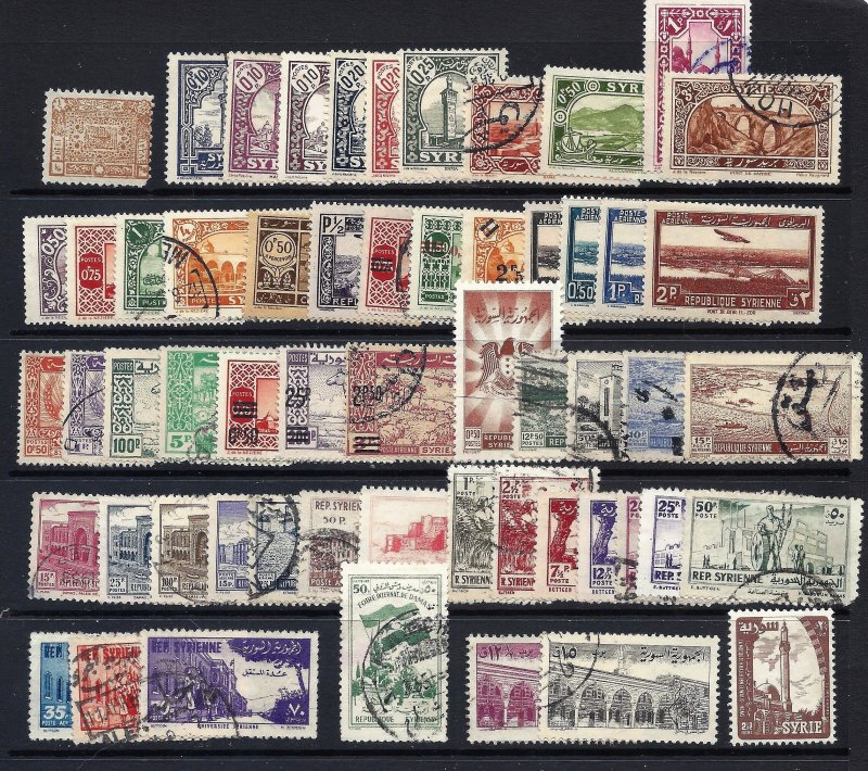 SYIRA  1920-57  A selection of used & unused scv $24.45 less 80%=$4.89