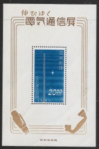 JAPAN SGMS533 1949 ELECTRICAL COMMUNICATIONS WEEK M/S MNH (p)