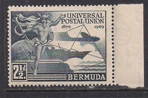 Bermuda 1949 KGV1 2 1/2d UPU SG 130 MNH ( K273 )