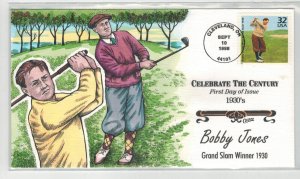 1930s CELEBRATE CENTURY COLLINS HANDPAINTED GOLF BOBBY JONES GRAND SLAM WINNER