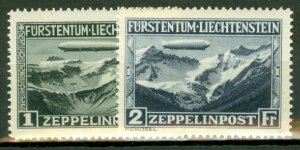 HO: Liechtenstein C7-8 MNH CV $565