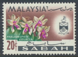 Sabah Malaysia SC# 23 MNH  Orchids Flowers   see details & scans