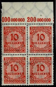 Germany 1923, Sc.#286 MNH, Plate Print with Margin A.