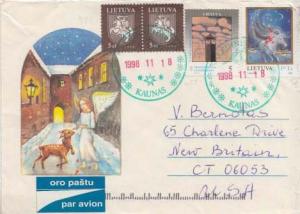 Lithuania, Airmail, Horses