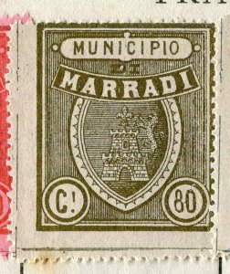 ITALY; 1870s-80s classic Local Post Revenue issue Mint hinged, Marradi