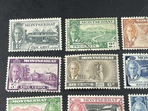 MONTSERRAT # 114-126-USED---COMPLETE SET---1951