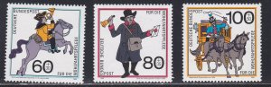 Germany # B682-684, History of Mail Carrying, NH, 1/2 Cat.