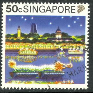 SINGAPORE 1990 50c FESTIVAL Tourism Issue Sc 574 VFU