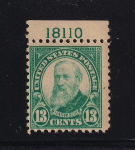 1926 Harrison 13c green definitive Sc 622 MNH OG 18110T single Hebert CV $84