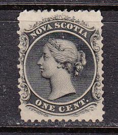 Nova Scotia 8  1860 1c Queen Vic MHR