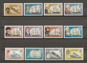 ANTIGUA 1972/74 SG 323/334 MNH