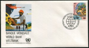 546-547 UN - New York World Bank FDC postmarked Washington DC