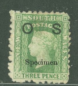 New South Wales #O14S Unused Single