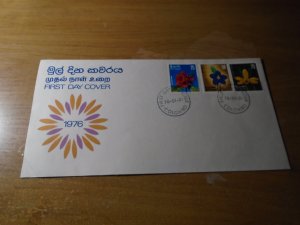 Sri Lanka  #  495-97  FDC