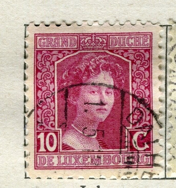 LUXEMBOURG; 1914 early Duchess Adelaide issue fine used 10c. value