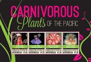 Micronesia 2012 - Carnivorous Plants - Sheet of 4 Stamps - Scott #993 - MNH