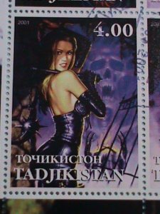 ​TAJIKISTAN STAMP:2001 DORIAN CLEAVENGER MNH STAMP SHEET