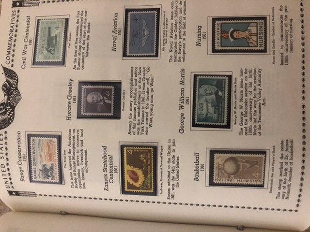 The All American Stamp Album Mint Stamps Very Nice Starts At 1933 Almost Full