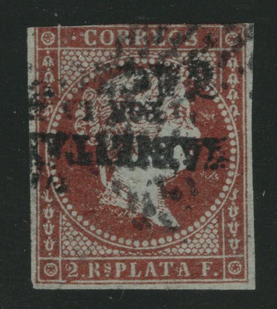 Philippines Scott 27 used inverted handstamp 1873 scarce 