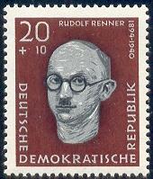 German Politican, Rudolf Renner, German Democratic Rep. SC#B39 MNH