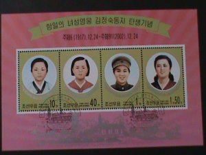 ​KOREA-2002 SC#4230 KIM II SUNG'S WIFE KIM JONG SUK-CTO-S/S-VF-FANCY CANCEL