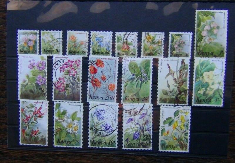 Kenya 1983 Flowers set complete to 40s SG257 - SG271 Used