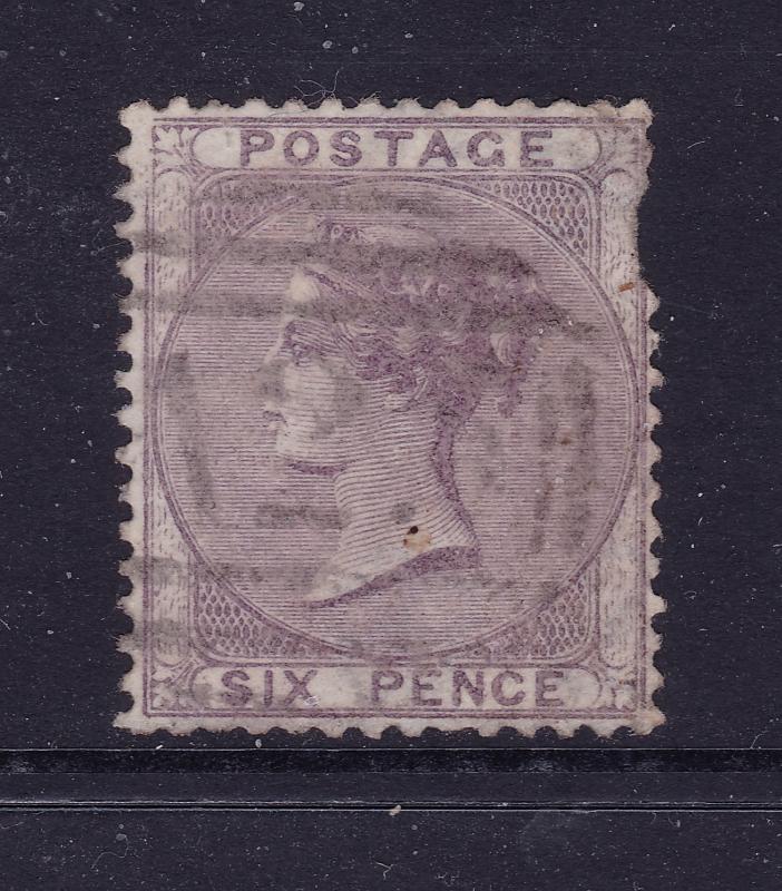 Great Britain a QV 6d from 1855 used filler