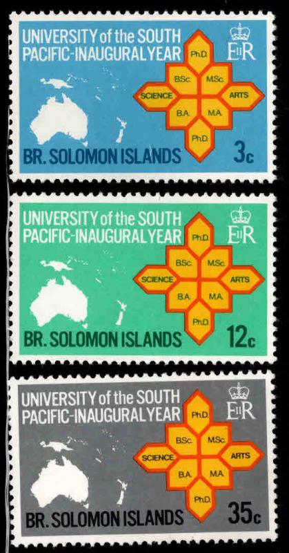 British Solomon Islands Scott 195-197 MNH** 1969 set