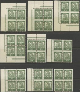 GERMANY-Berlin Sc#9N179 1961 10pf Albrecht Durer Wholesale Lot of 72 OG NH