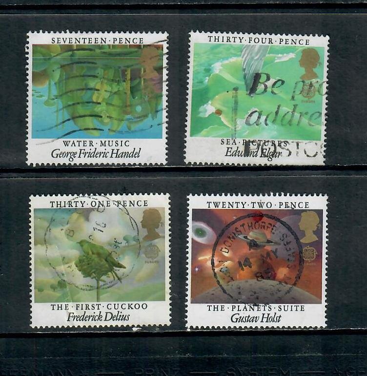 G.B 1985 COMMEMORATIVES  SET EUROPA MUSIC  USED h 201221