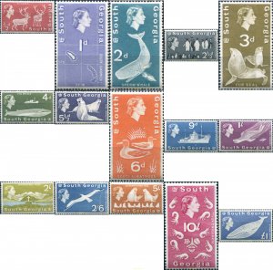 312222 MNH GEORGIA SUR Y SANDWICH SUR 1963 FAUNA