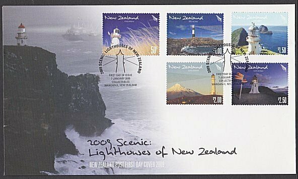 NEW ZEALAND 2009 Lighthouses FDC............................................R105