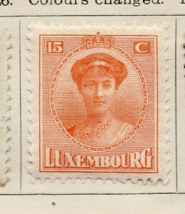 Luxemburg 1924-26 Early Issue Fine Mint Hinged 15c. NW-191798