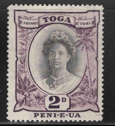 TONGA  Scott 75 Mint No Gum, Queen Salote stamp