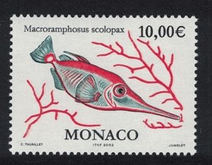 Monaco Fish Common Snipefish 'Macroramphosus scolopax' 2002 MNH SG#2534 MI#2582