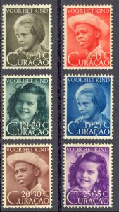 Netherlands Antilles Sc# B4-B9 MNH 1948 Curacao Children