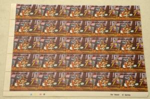 6 Sierra Leone DISNEY DONALD Topical Stamps Postage Blocks Sheets Collection MNH